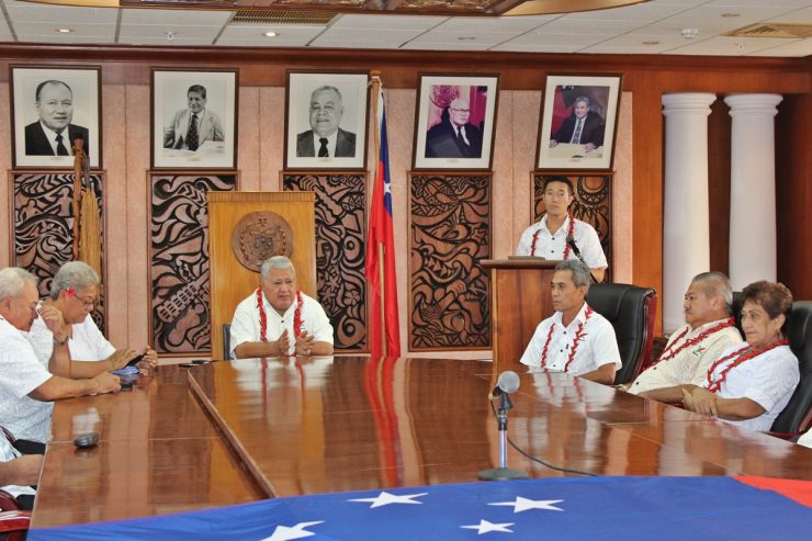 Prime Minister Tuilaepa and Cabinet